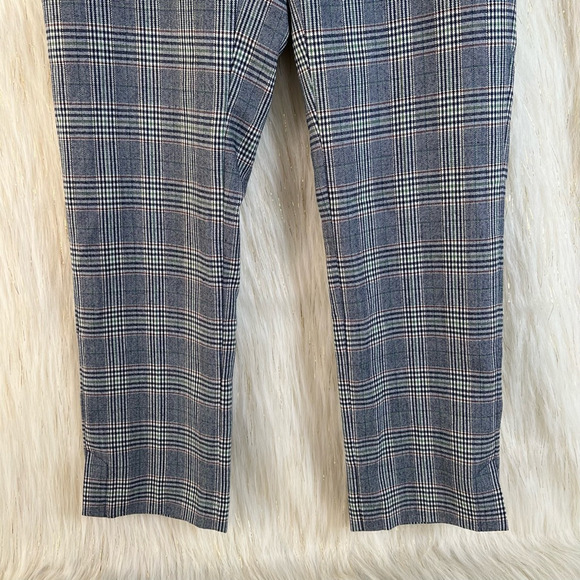 Rebecca Minkoff Womens Dress Career Pants Black Glen Check Mid Rise Pockets 00 - Picture 3 of 11